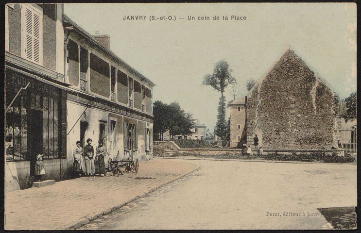 Janvry.- Un coin de la place [1904-1910]. 