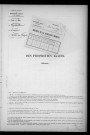 BRIIS-SOUS-FORGES. - Matrice des propriétés bâties [cadastre rénové en 1933]. 