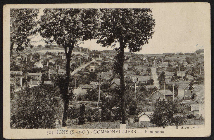 Igny.- Gommonvilliers. Panorama [1920-1930]. 