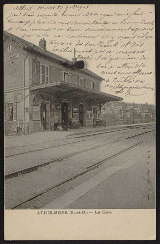 Athis-Mons.- La gare (29 novembre 1903). 