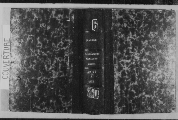 MAISSE. Naissances, mariages, décès : registre d'état civil (an XI-1813). 