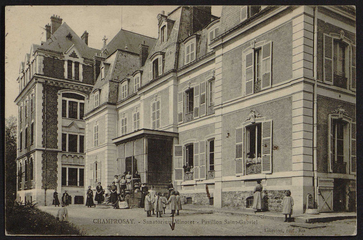 Draveil.- Champrosay. Sanatorium Minoret. Pavillon Saint-Gabriel (16 juin 1912). 