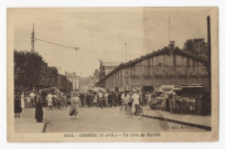 CORBEIL-ESSONNES. - Un coin du marché, Drevault, sépia. 