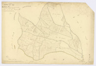 BOISSY-LE-SEC. - Section A - Vallée du Rotoir (la) et les Coutières, 2, ech. 1/2500, coul., aquarelle, papier, 64x94 (1824). 