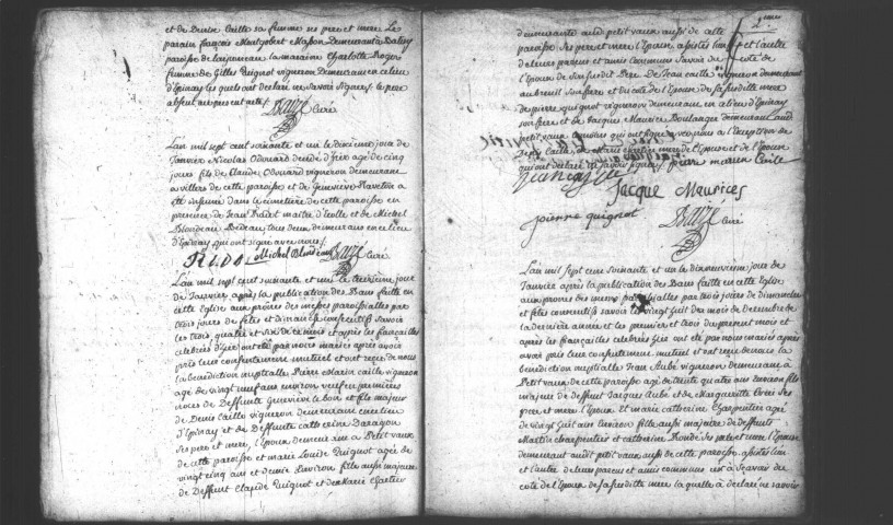 EPINAY-SUR-ORGE. Paroisse Saint-Leu et Saint-Gilles : Baptêmes, mariages, sépultures : registre paroissial (1761-1776). 