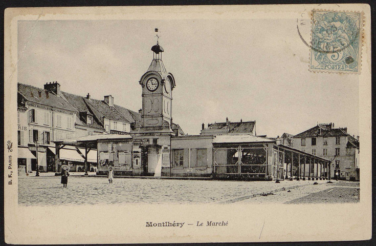 Montlhéry.- Le marché (1903). 