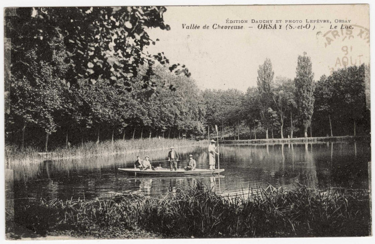 ORSAY. - Le lac [Editeur Dauchy, 1936, timbre à 40 centimes]. 