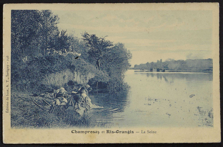 Draveil.- Champrosay et Ris-Orangis. La Seine. 