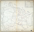 SAULX-LES-CHARTREUX. - Plans d'intendance. Plan noir et blanc, dressé par SCHMID, Ech. 1/100 perches, Dim. 55 x 55 cm. 