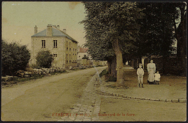 Etrechy.- Boulevard de la gare [1904-1914]. 