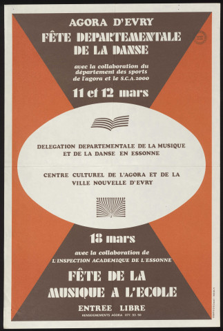 EVRY.- Fête départementale de la danse, Agora d'Evry, 11 mars-12 mars 1978. 
