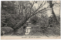 BIEVRES. - Un pont sur la Bièvre. 1908, timbre à 5 centimes. 