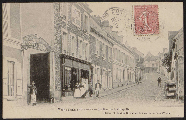 Montlhéry.- La rue de la Chapelle (29 novembre 1905). 