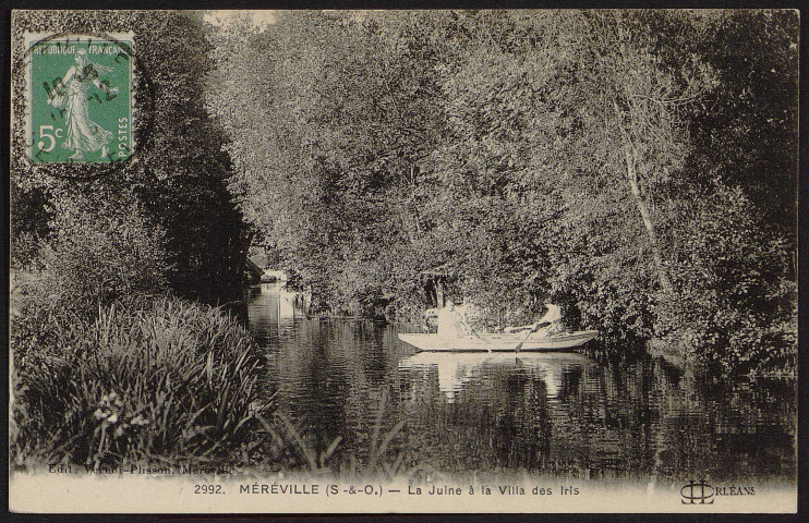 MEREVILLE.- La Juine à la villa des Iris, 1916.