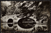 Brunoy.- L'Yerres et le pont de Soulins (13 juin 1948). 