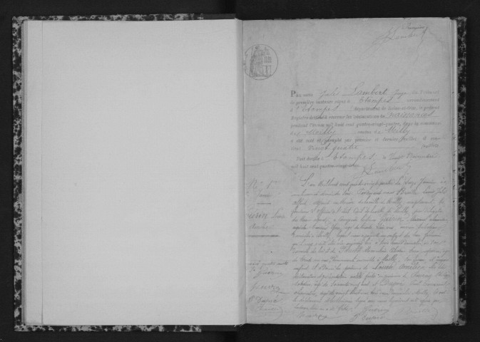 MILLY-LA-FORET. Naissances : registre d'état civil (1884-1890). 