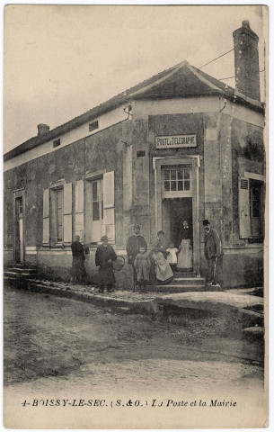 BOISSY-LE-SEC. - La poste et la mairie, Royer, 5 mots. 