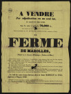 MAROLLES-EN-BEAUCE.- Vente par adjudication d'une ferme avec terres labourables, 15 mai 1838. 