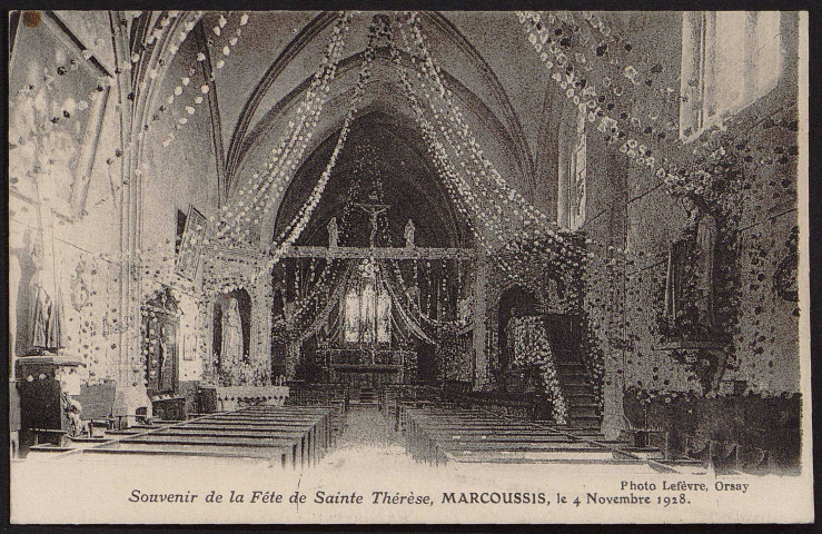 MARCOUSSIS.- Souvenir de la fête Sainte-Thérèse (4 novembre 1928).