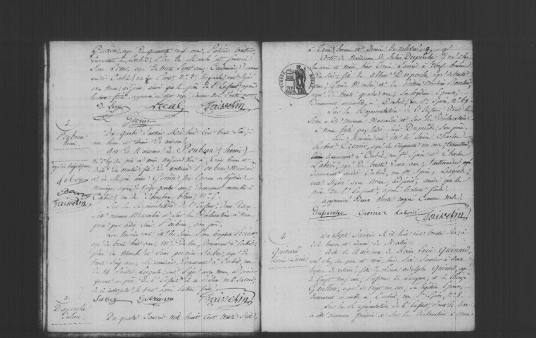 CORBEIL. Naissances : registre d'état civil (1836). 