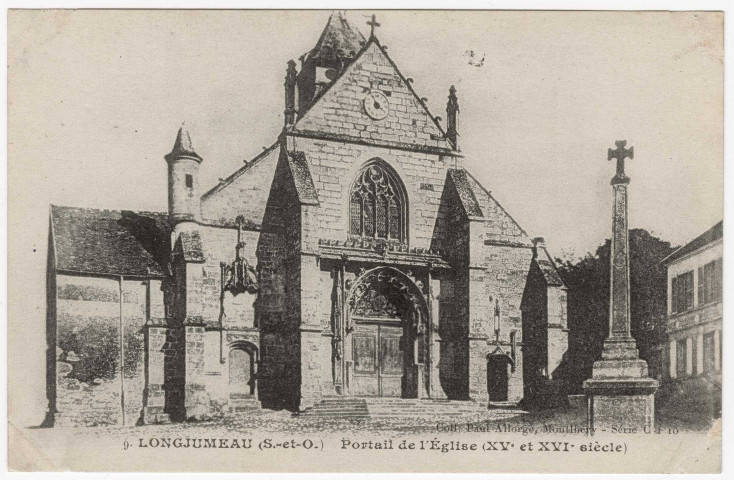 LONGJUMEAU. - L'église et son portail(XVe et XIVe). Paul Allorge. 