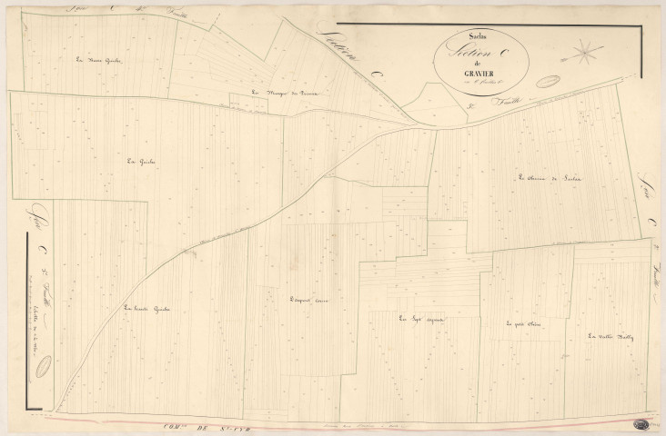 SACLAS. - Section C : Gravier, 8e feuille. 