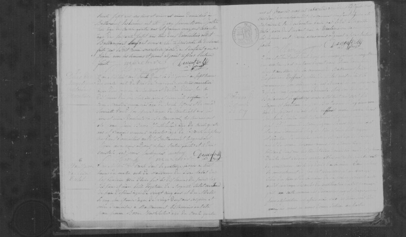BALLANCOURT-SUR-ESSONNE. Naissances, mariages, décès : registre d'état civil (1832-1840). 