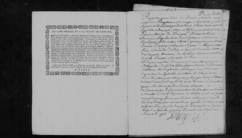 BIEVRES : Paroisse Saint-Martin : Baptêmes, mariages, sépultures : registre paroissial (1761-1772). 