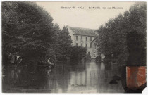 ORMOY. - Le moulin, vue sur l'Essonne [Editeur Bourdon, 1915, timbre à 10 centimes]. 