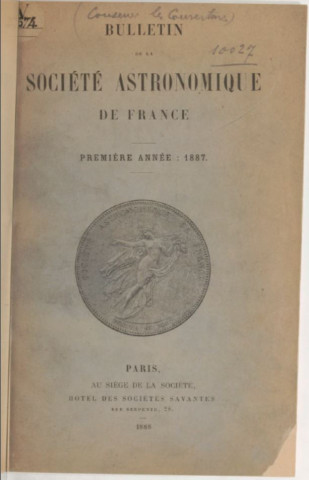 médaille (dans son écrin) de la Société astronomique de France : Allégorie de la Nuit étoilée