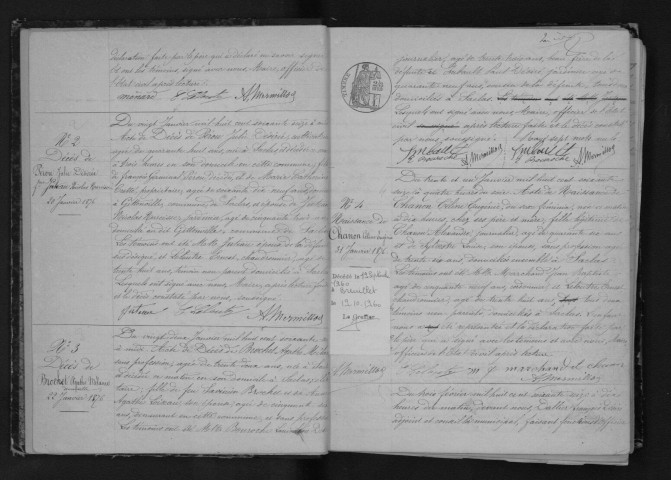 SACLAS. Naissances, mariages, décès : registre d'état civil (1876-1883). 