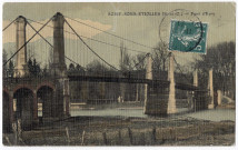 ETIOLLES. - Pont d'Evry [1910, timbre à 5 centimes, couleur]. 