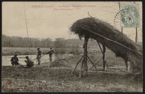 Itteville.- Une vue sur l'Essonne, près d'Aubin : Pêche Cailleaudaux (10 septembre 1907). 