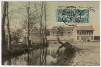 SOISY-SUR-ECOLE. - Moulin des Réaux [Editeur Pellerin, 2 timbres à 5 centimes]. 