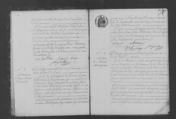 CORBREUSE. Naissances, mariages, décès : registre d'état civil (1861-1867). 