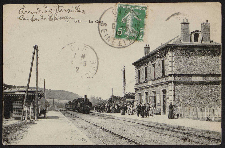 GIF-SUR-YVETTE.- La gare (septembre 1912). 