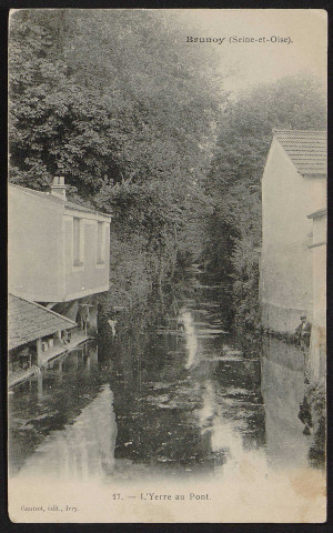 Brunoy.- L'Yerres au pont (7 janvier 1905). 