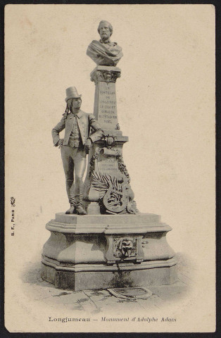 LONGJUMEAU.- Monument d'Adolphe Adam [1900-1903].