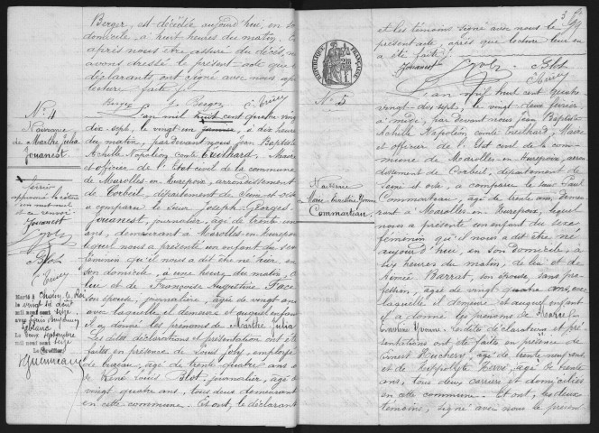 MAROLLES-EN-HUREPOIX.- Naissances, mariages, décès : registre d'état civil (1897-1904). 