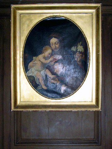 tableau : Vierge à l'Enfant au lys