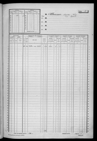 BOURAY-SUR-JUINE. - Matrice des propriétés non bâties : folios 1 à 492 [cadastre rénové en 1947]. 
