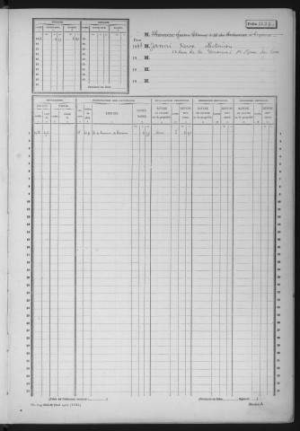 VIGNEUX-SUR-SEINE. - Matrice des propriétés non bâties : folios 2697 à 3196 [cadastre rénové en 1958]. 