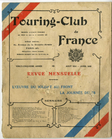 Revue du Touring-club de Fance