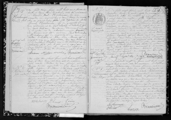 DOURDAN. Naissances, mariages, décès : registre d'état civil (1868-1871). 