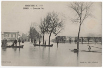 CORBEIL-ESSONNES. - Inondations de 1910. Champ de foire, Mardelet. 