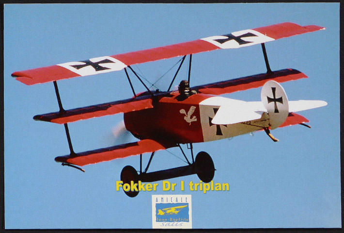Cerny.- Avion Fokker Dr I triplan (avion de 1917) [1980-2000]. 