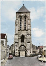 CORBEIL-ESSONNES. - L'église Saint-Spire, Combier, couleur. 