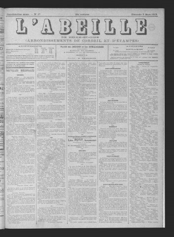 n° 17 (3 mars 1912)