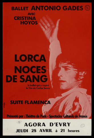 EVRY. - Lorca. Noces de sang, par le Ballet Antonio Gades, Agora d'Evry, [28 avril 1983]. 