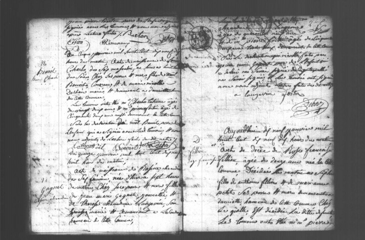 GIF-SUR-YVETTE. Naissances, mariages, décès : registre d'état civil (1819-1837). 